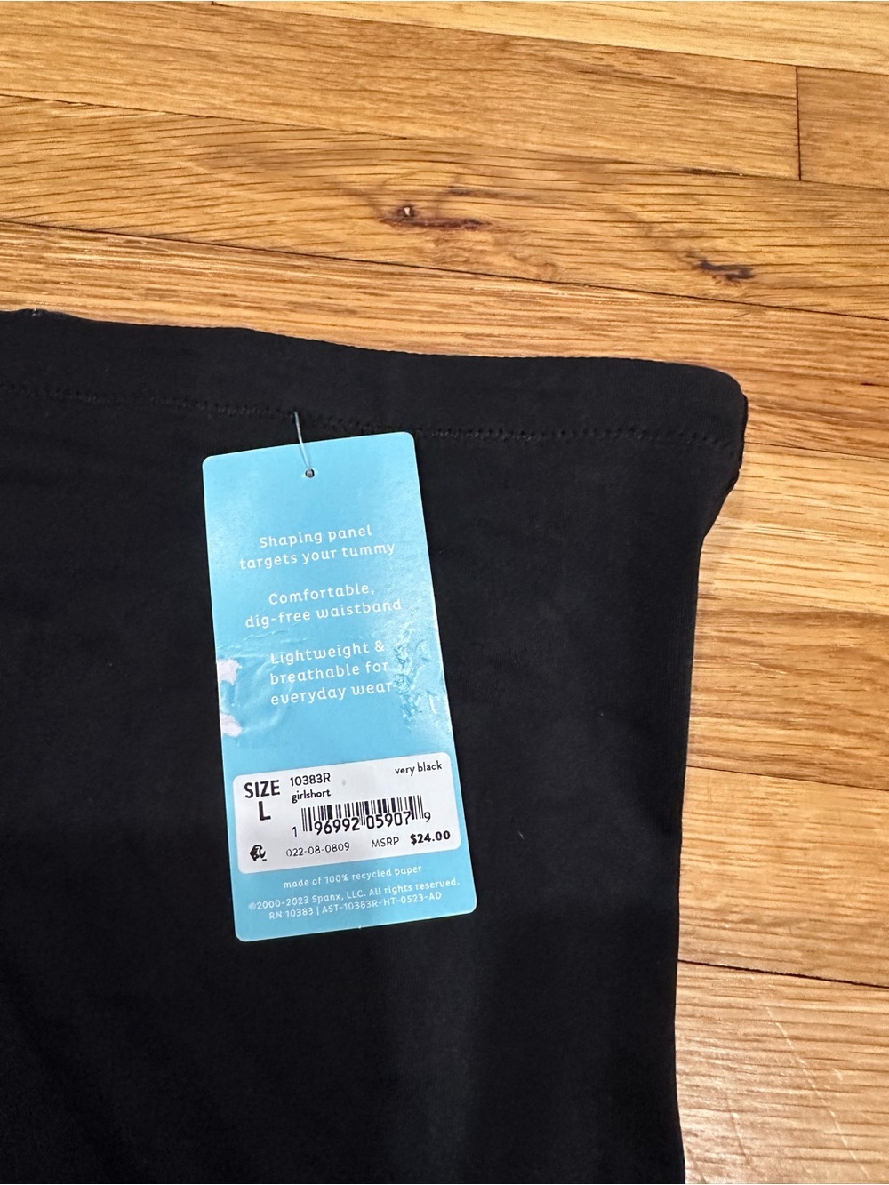 Assets By Spanx Black High-Waist Shaping Shorts - Picture 6 of 6